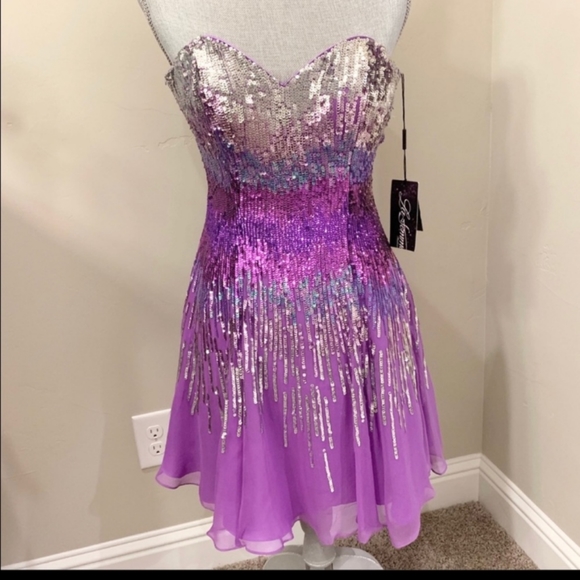 sparkly bustier dress